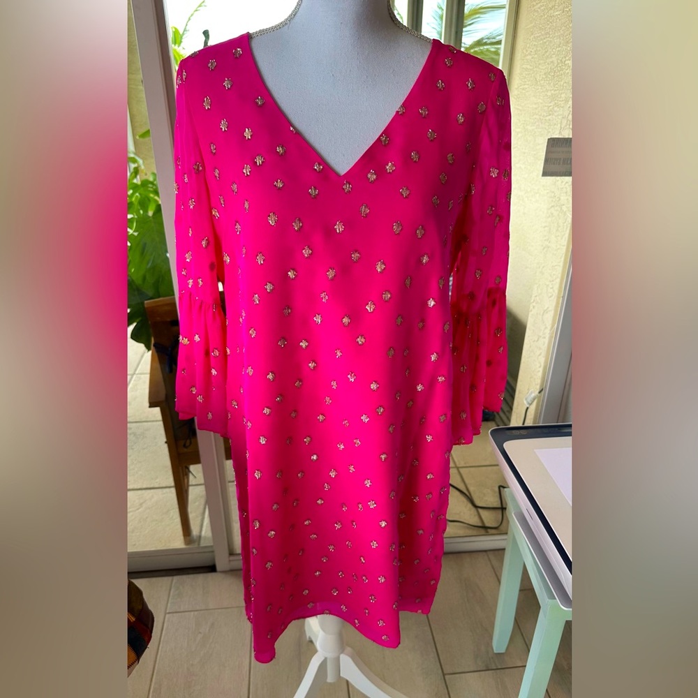 Lilly Pulitzer Caroline Silk Tunic Dress | Pink | Size 6